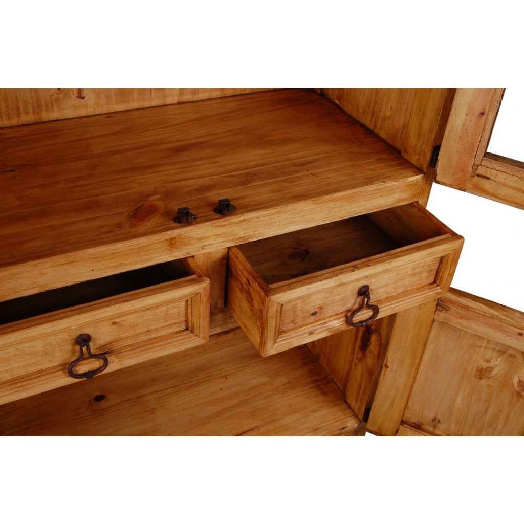 Vitrine Mexico Möbel Landhaus Pinie Honig 10086 7