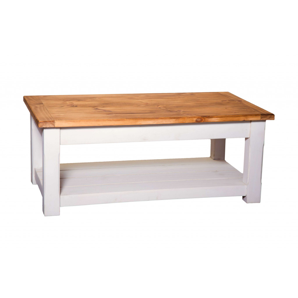 Couchtisch Mexico Möbel Landhaus Pinie Weiß