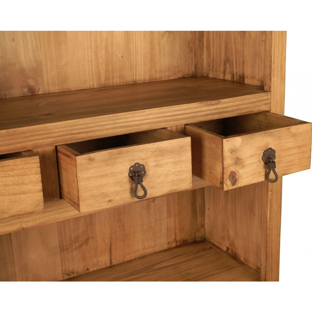 Bücherregal Mexico Möbel Landhaus Pinie Honig