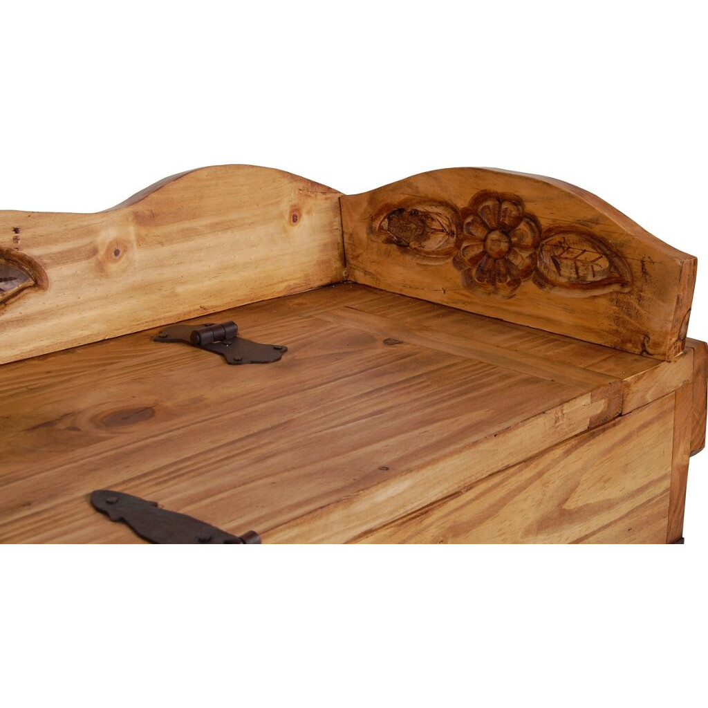 Truhenbank Mexico Möbel Landhaus Pinie Honig