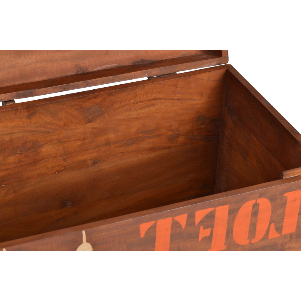 Kiste  Modern Recycletes Holz Haselnuss