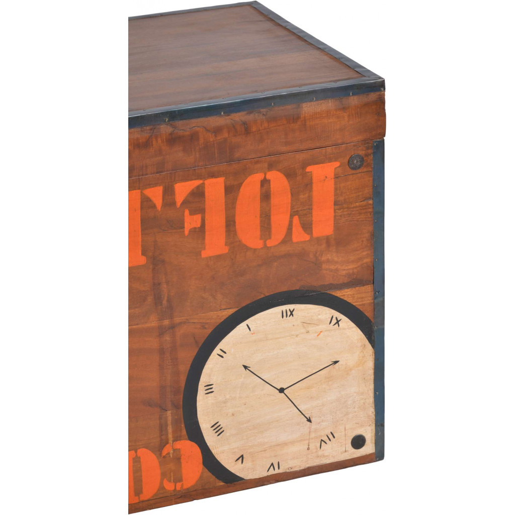 Kiste  Modern Recycletes Holz Haselnuss