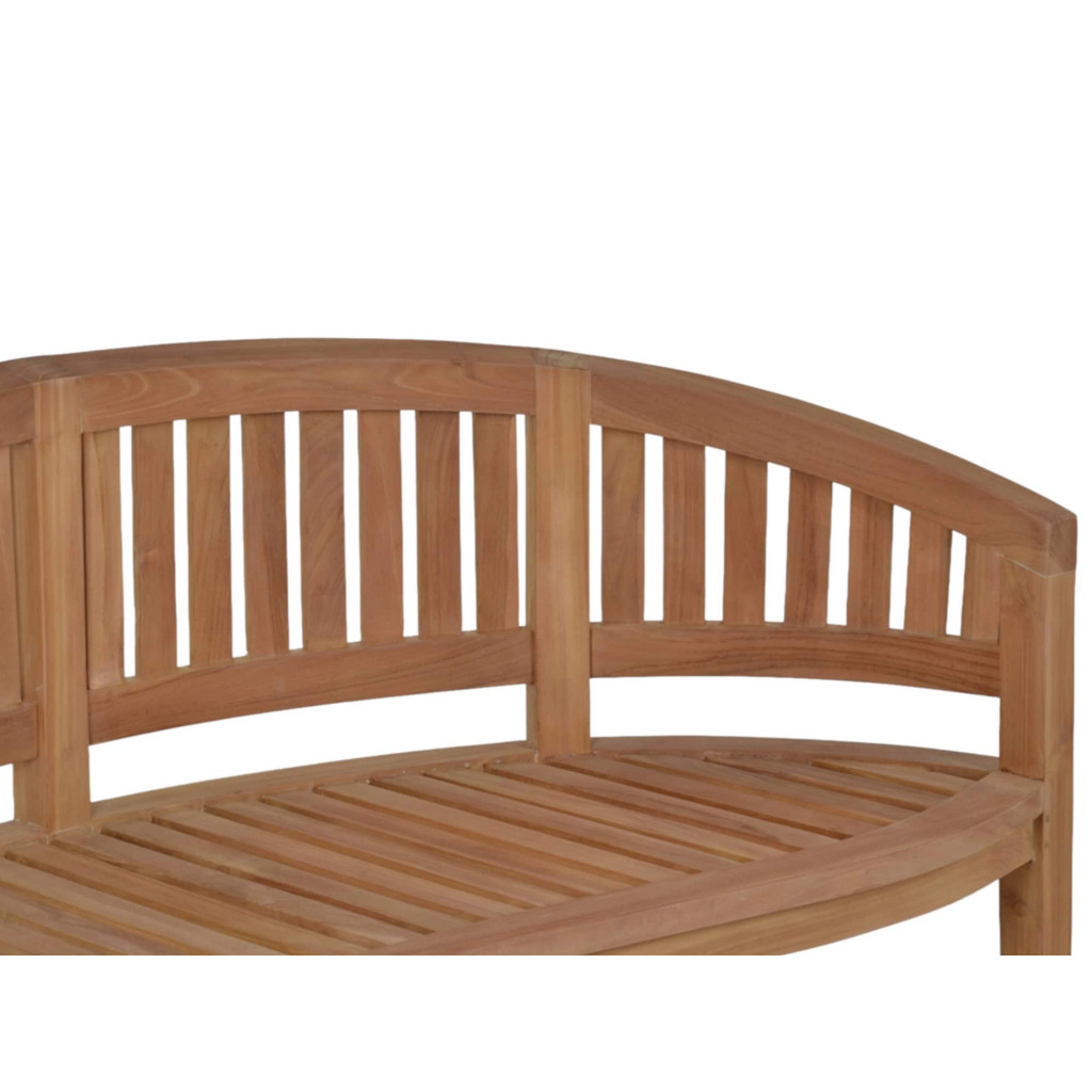 Bank  Gartenmöbel Outdoor Modern Massivholz Teak Honig