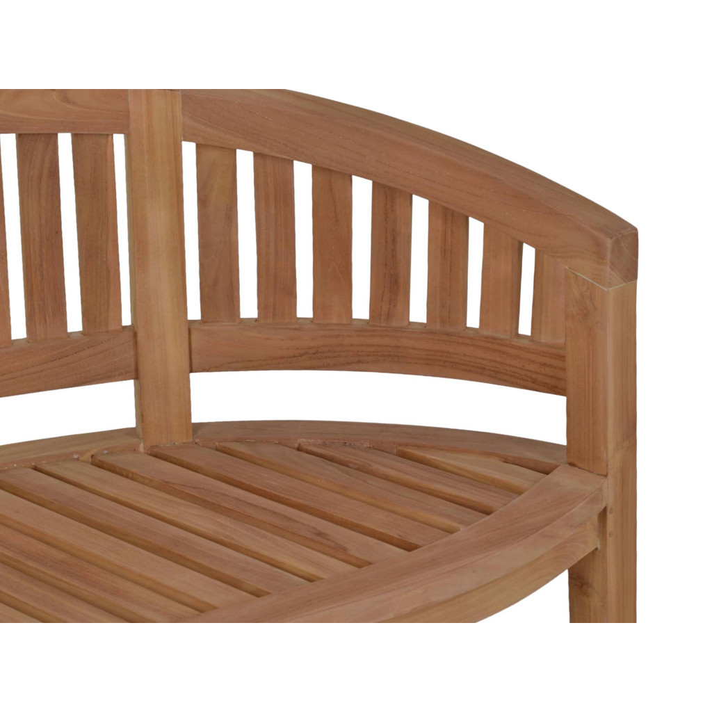 Bank  Gartenmöbel Outdoor Modern Massivholz Teak Honig