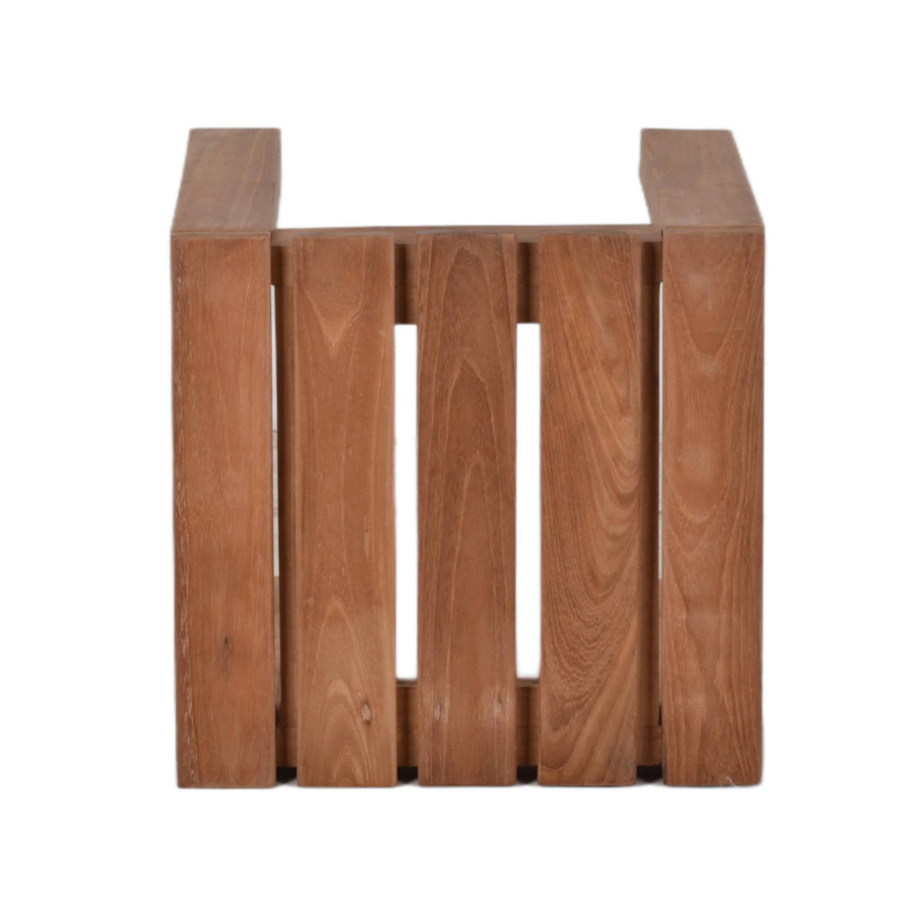 Beistelltisch  Gartenmöbel Outdoor Modern Teak Honig
