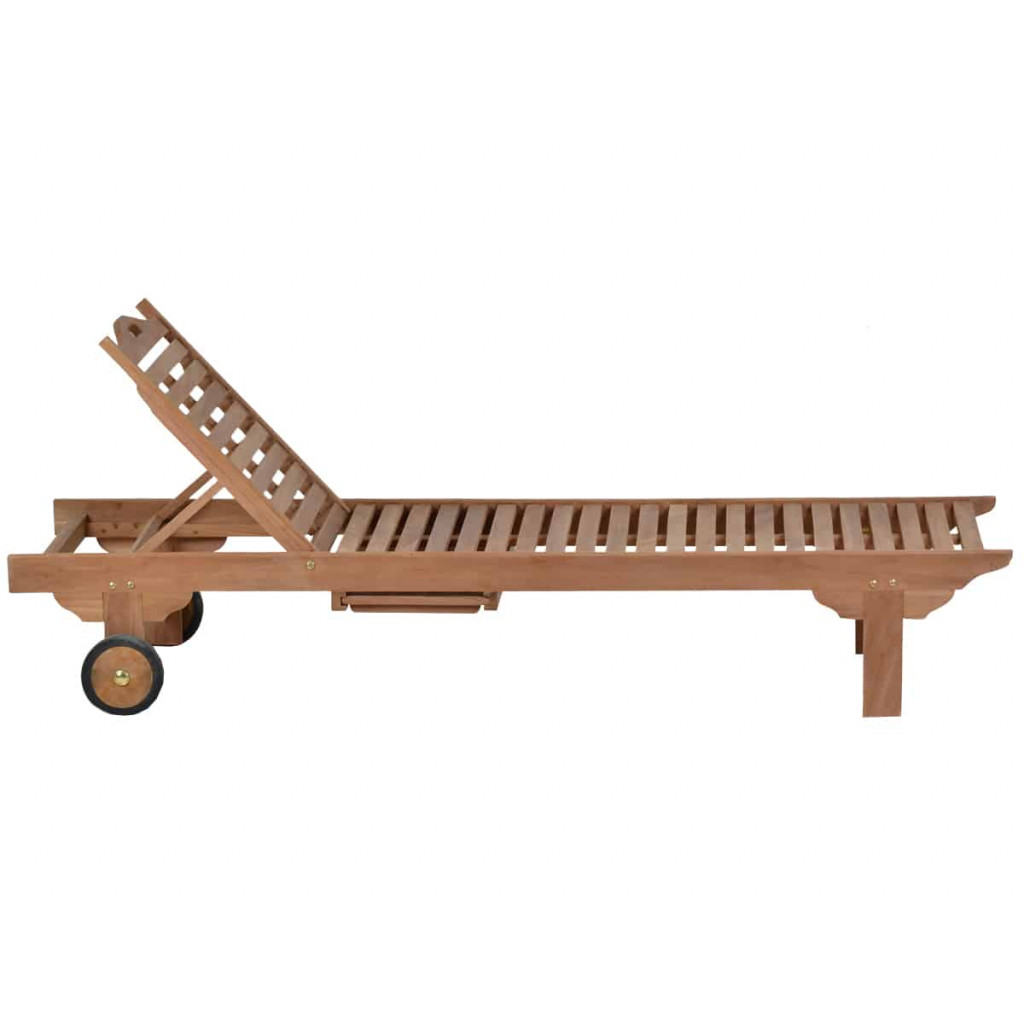 Gartenliege  Gartenmöbel Outdoor Modern Teak Honig