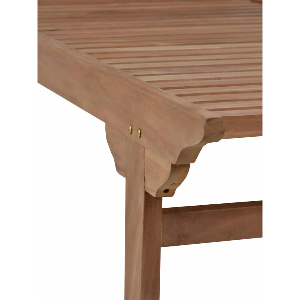 Gartenliege  Gartenmöbel Outdoor Modern Teak Honig