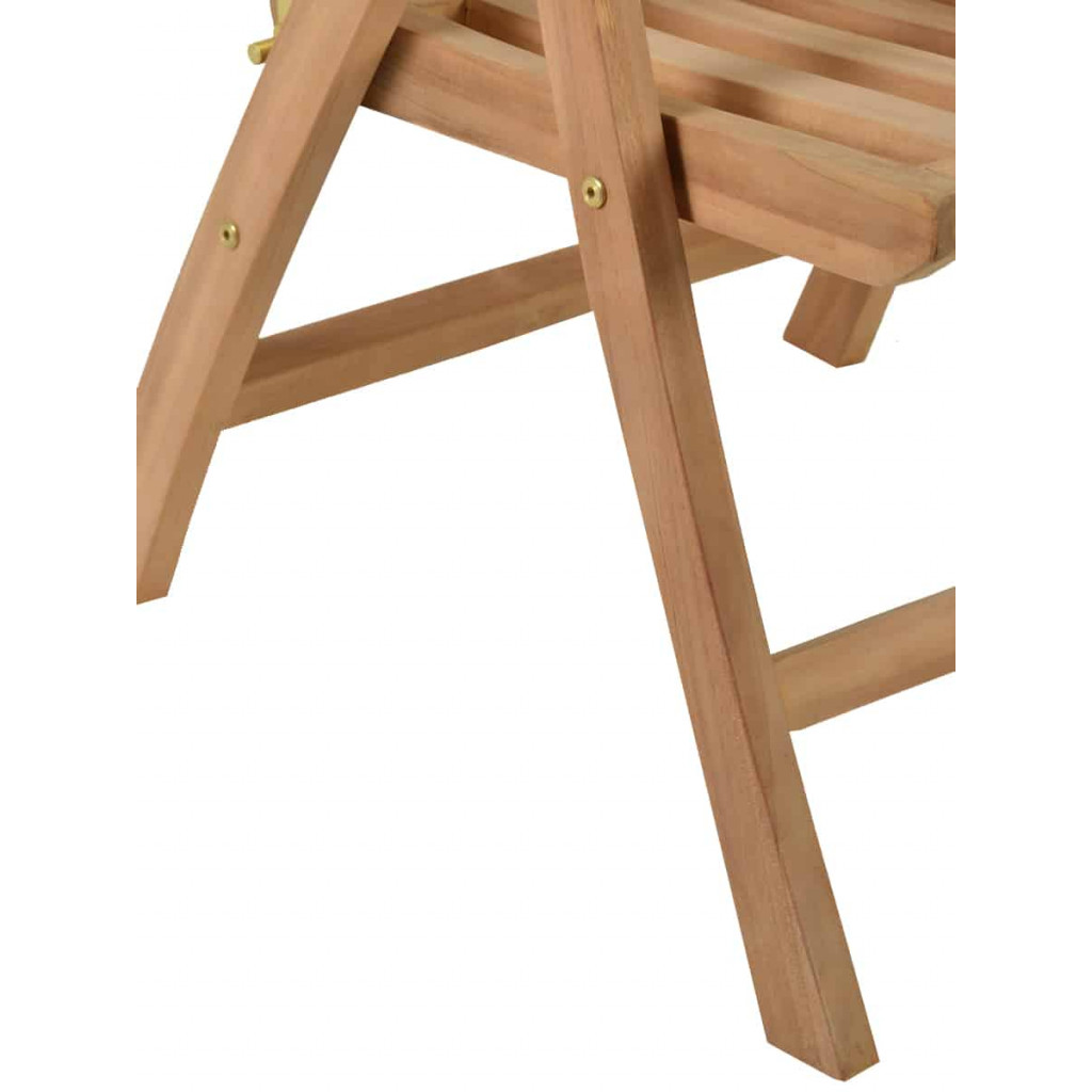 Gartenstuhl  Gartenmöbel Outdoor Modern Teak Honig 70070 8