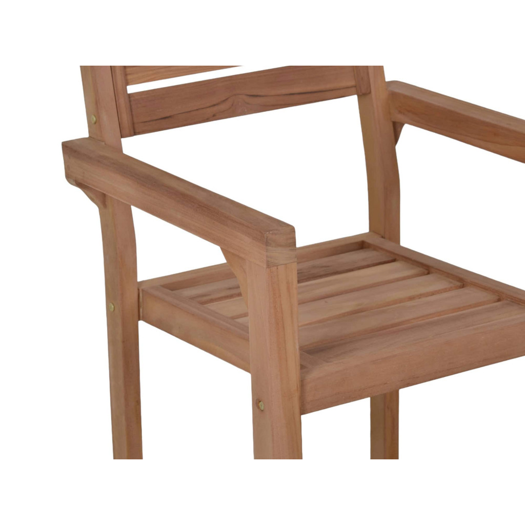 Gartenstuhl  Gartenmöbel Outdoor Modern Teak Honig