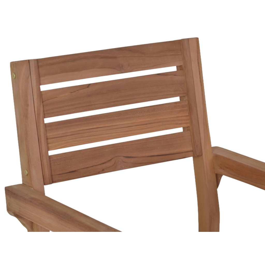 Gartenstuhl  Gartenmöbel Outdoor Modern Teak Honig