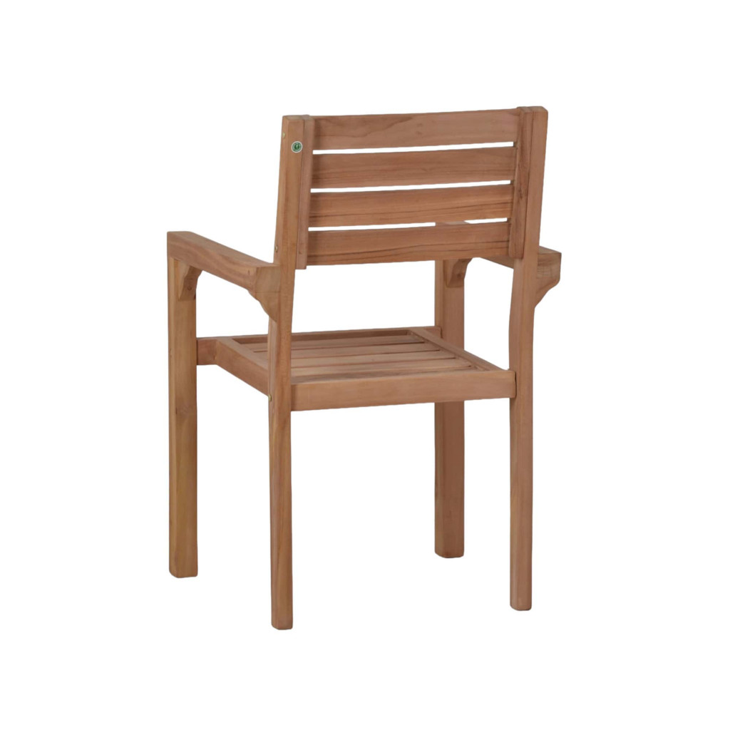 Gartenstuhl  Gartenmöbel Outdoor Modern Teak Honig