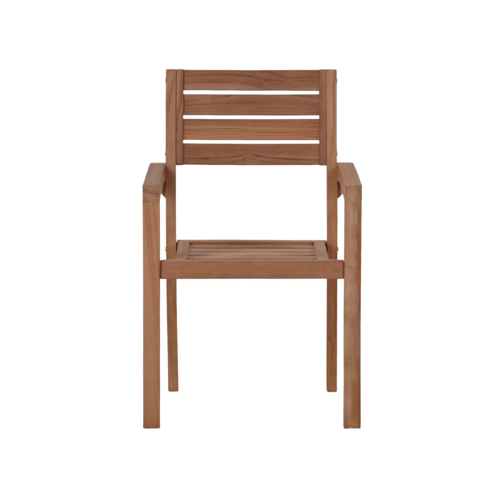 Gartenstuhl  Gartenmöbel Outdoor Modern Teak Honig