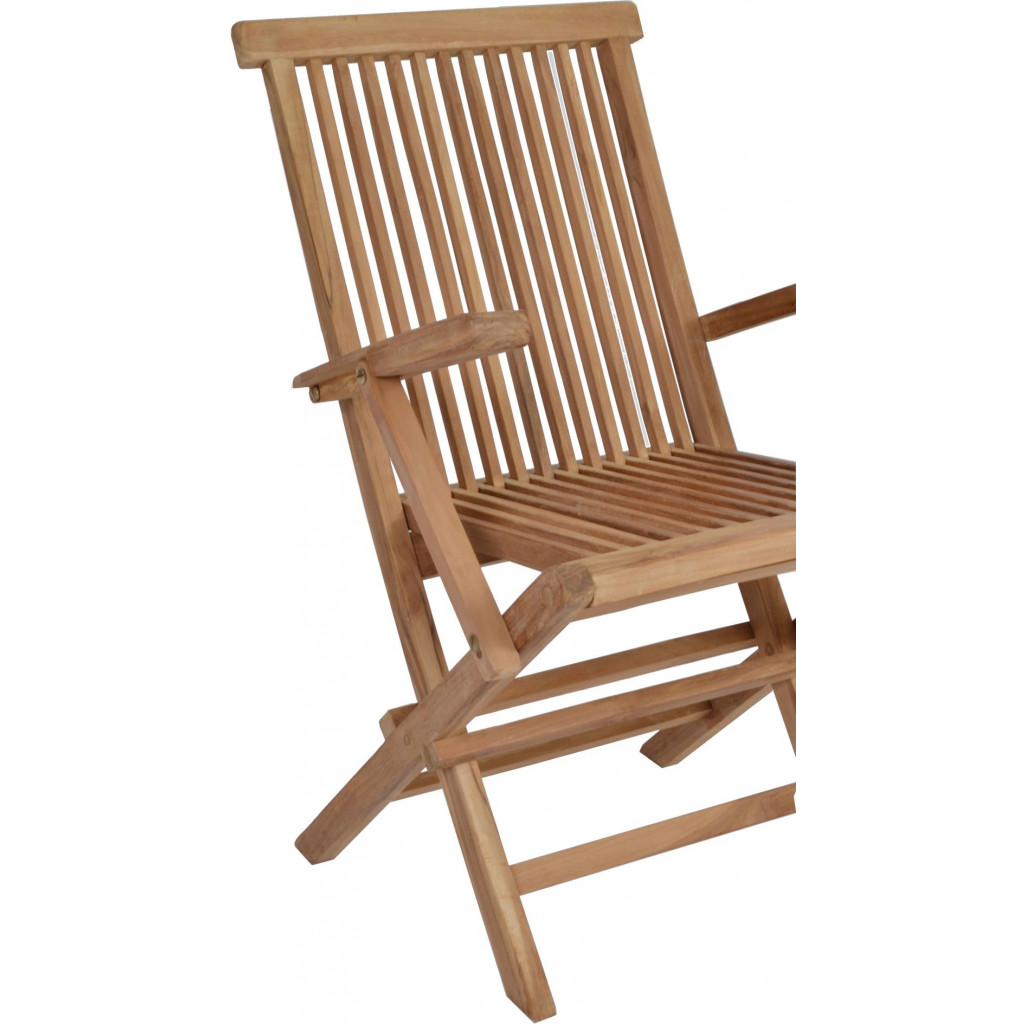 Gartenstuhl  Gartenmöbel Outdoor Modern Teak Honig