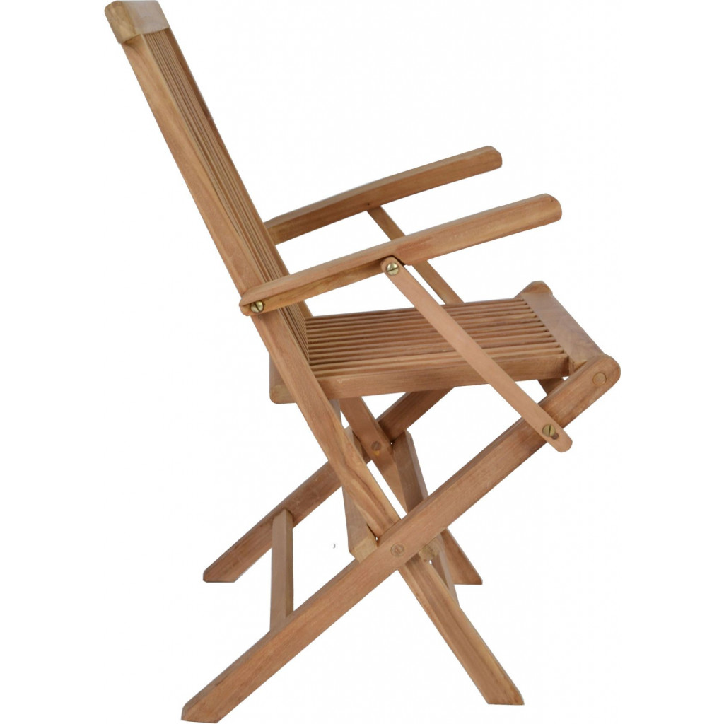 Gartenstuhl  Gartenmöbel Outdoor Modern Teak Honig