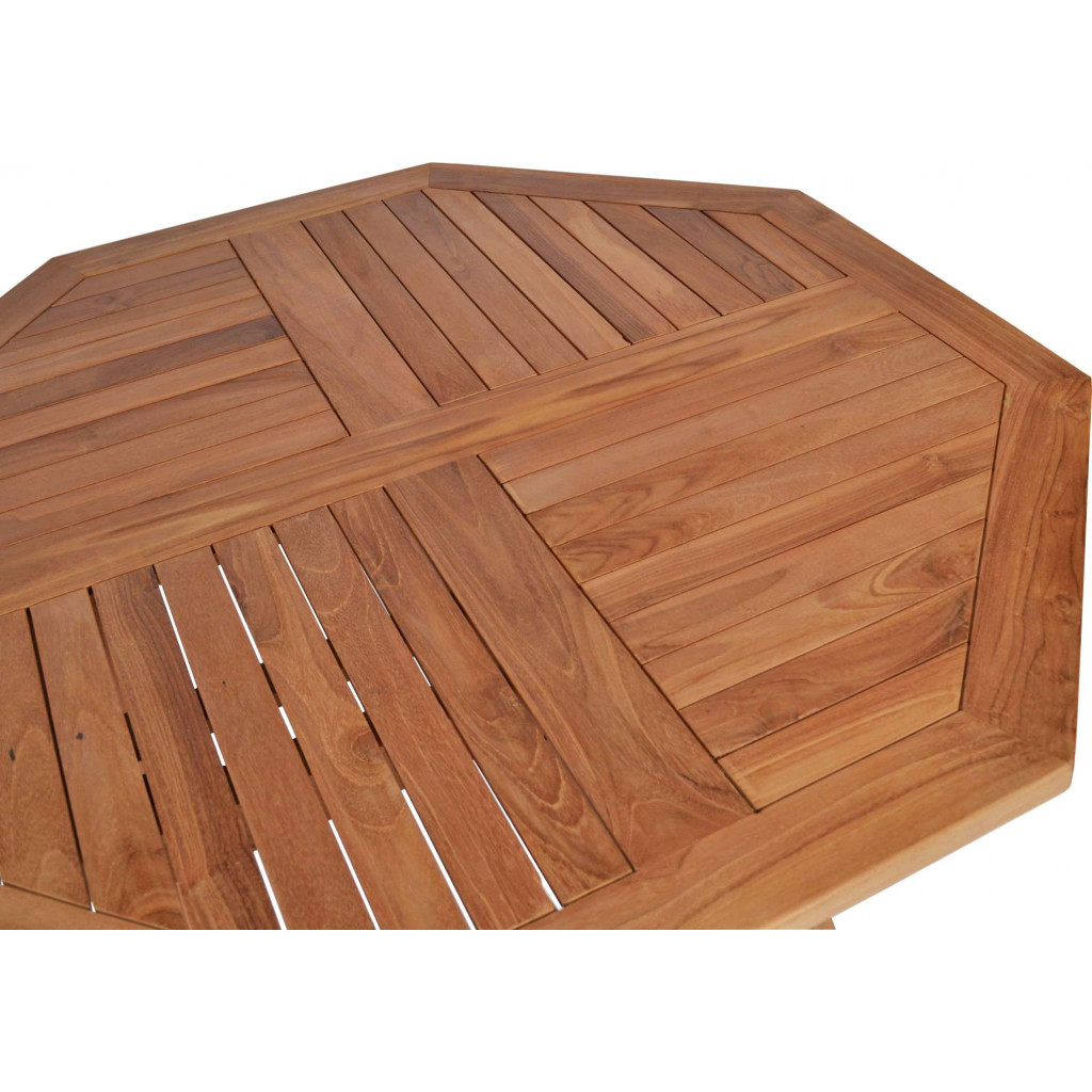 Gartentisch  Gartenmöbel Outdoor Modern Teak Honig 70015 2