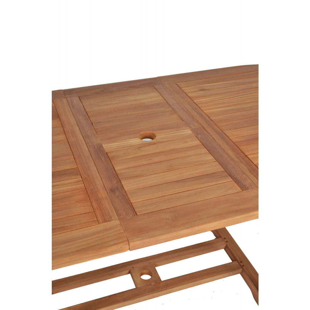Gartentisch  Gartenmöbel Outdoor Modern Teak Honig 70021 4
