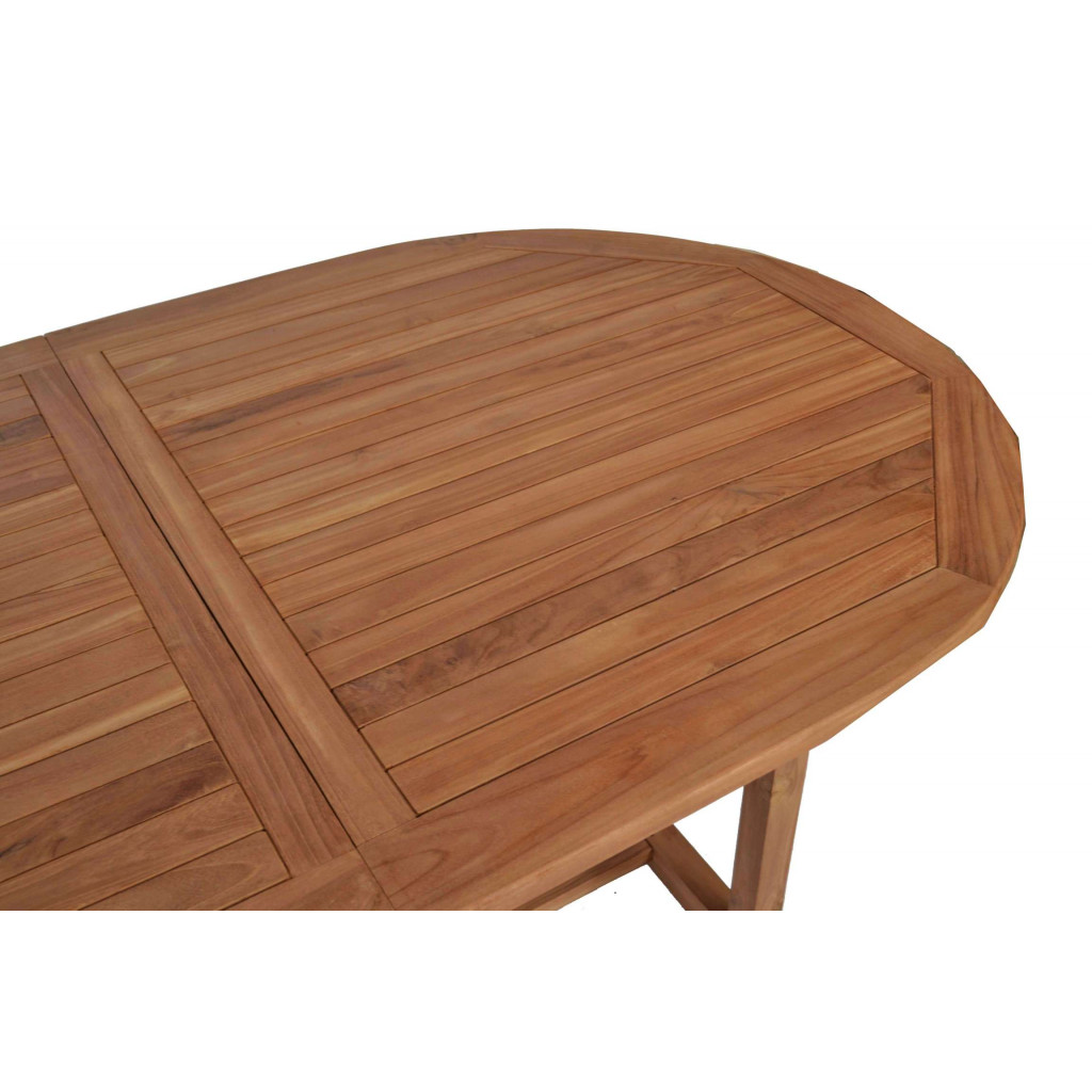 Gartentisch  Gartenmöbel Outdoor Modern Teak Honig 70021 6