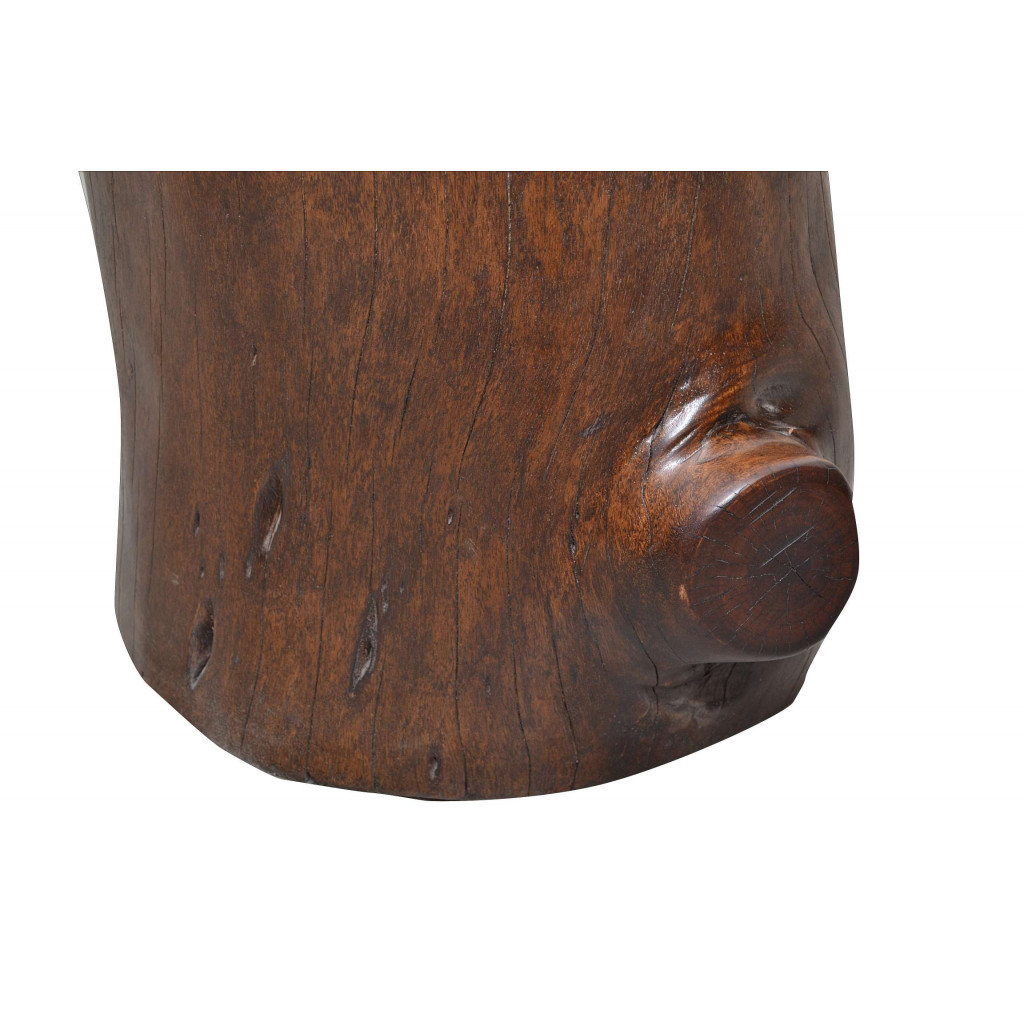 Sitzhocker Timber Modern Sheesham Braun