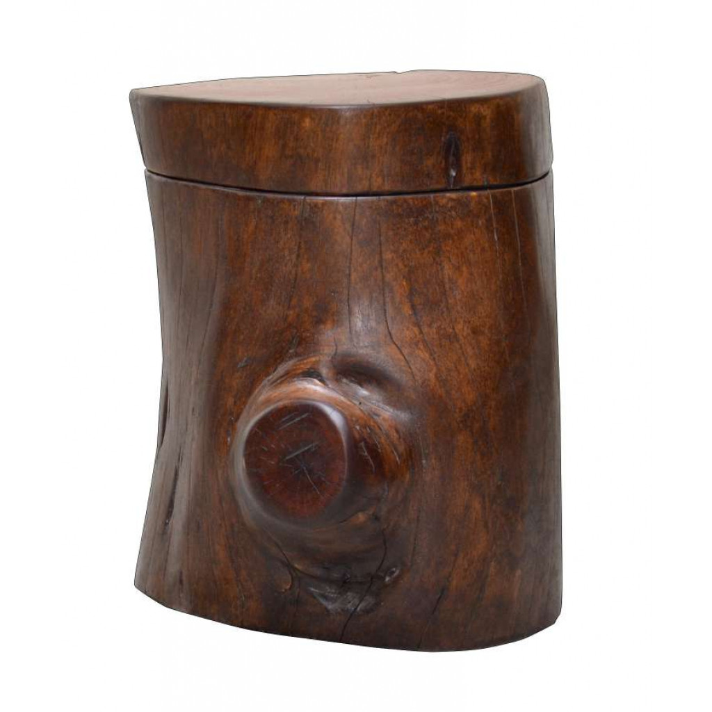 Sitzhocker Timber Modern Sheesham Braun