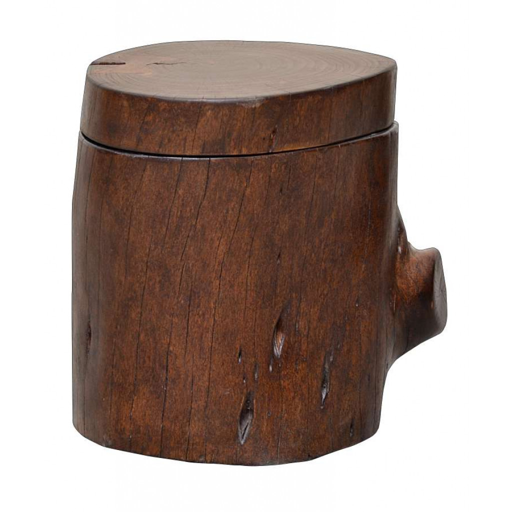 Sitzhocker Timber Modern Sheesham Braun