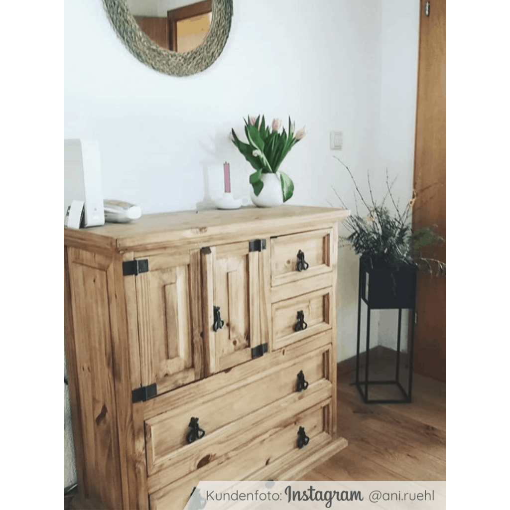 Kommode Mexico Möbel Landhaus Pinie Honig