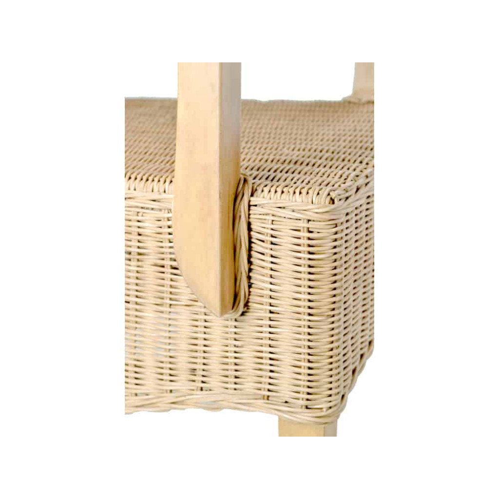Armlehnstuhl Rattan Modern Mahagoni Rattan natur