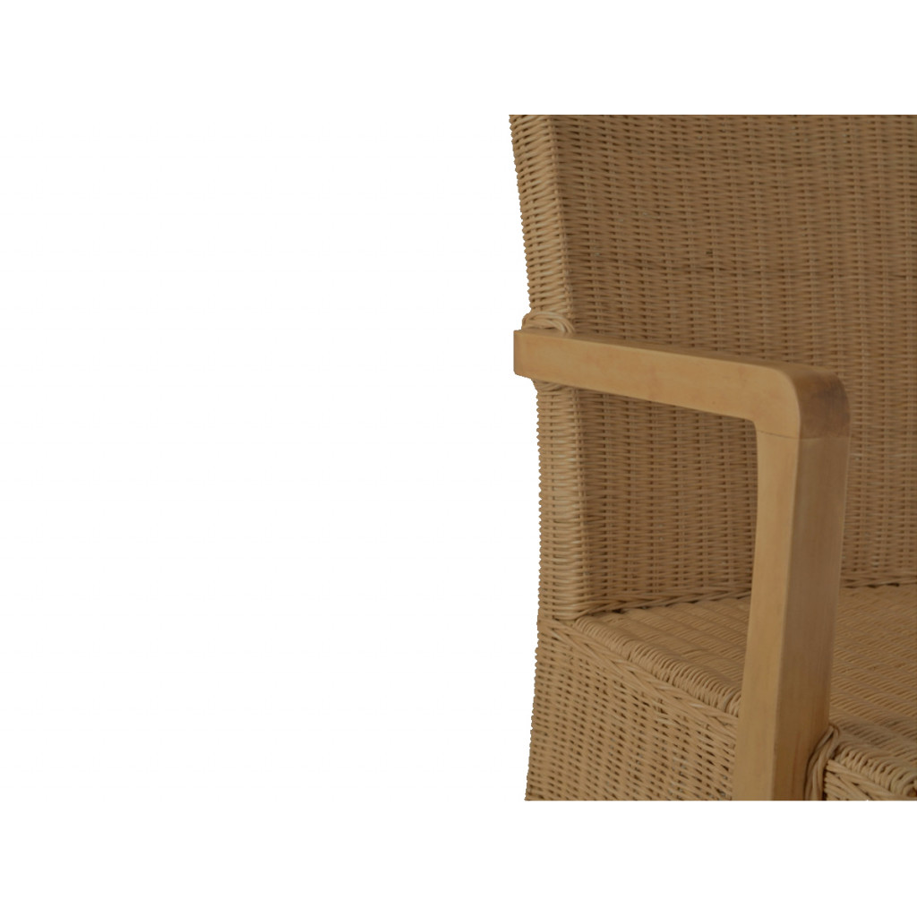 Armlehnstuhl Rattan Modern Mahagoni Rattan natur