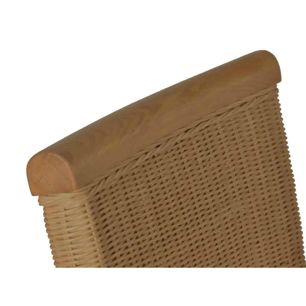 Armlehnstuhl Rattan Modern Mahagoni Rattan natur