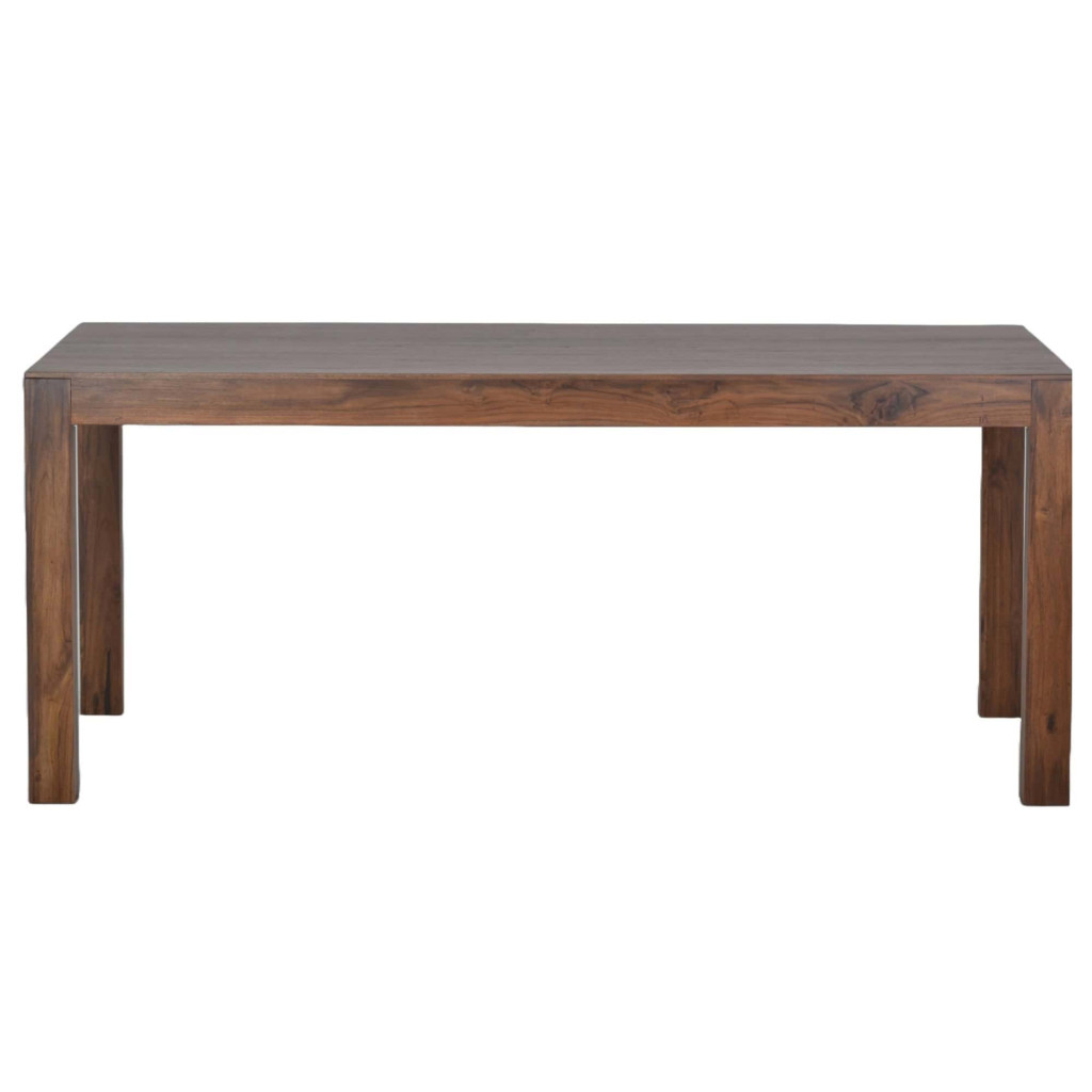 Esstisch Lendra Modern Massivholz Teak Hellbraun