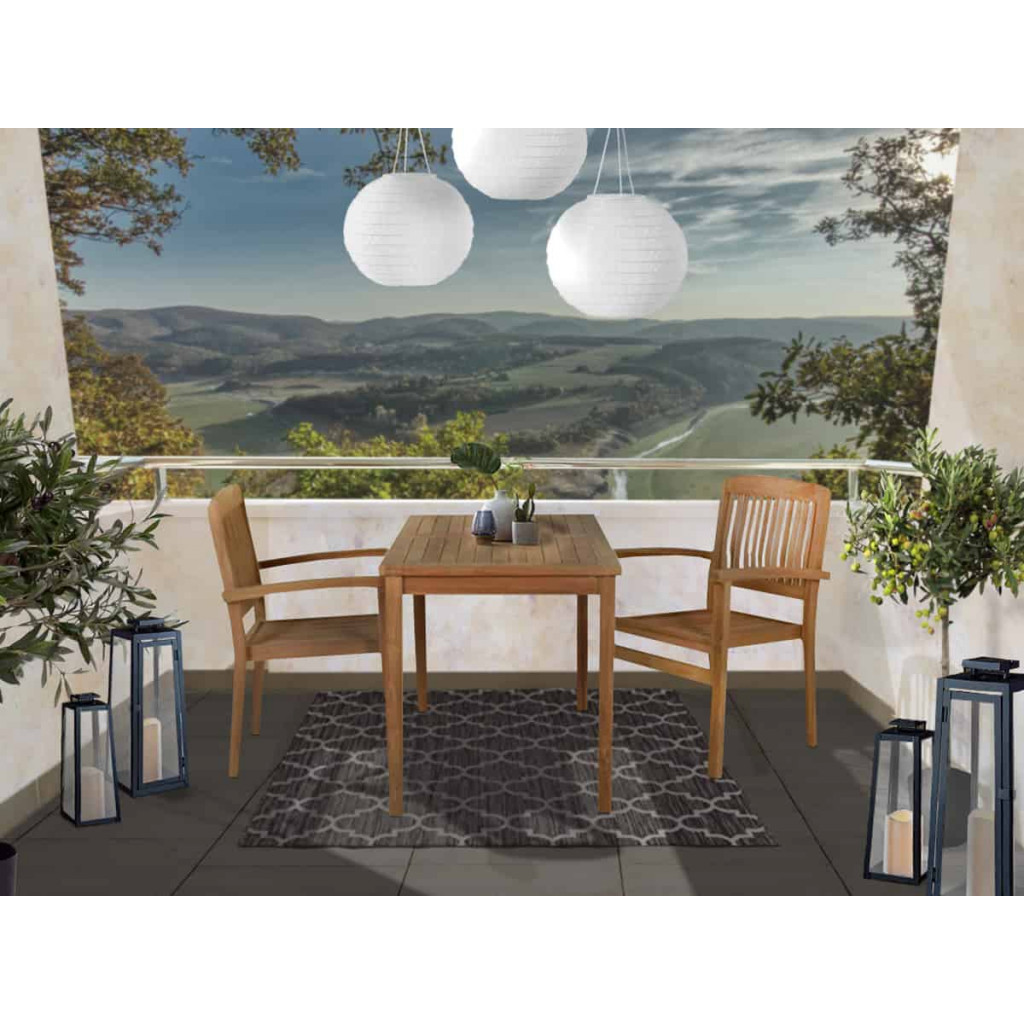 Gartentisch  Gartenmöbel Outdoor Modern Teak Honig