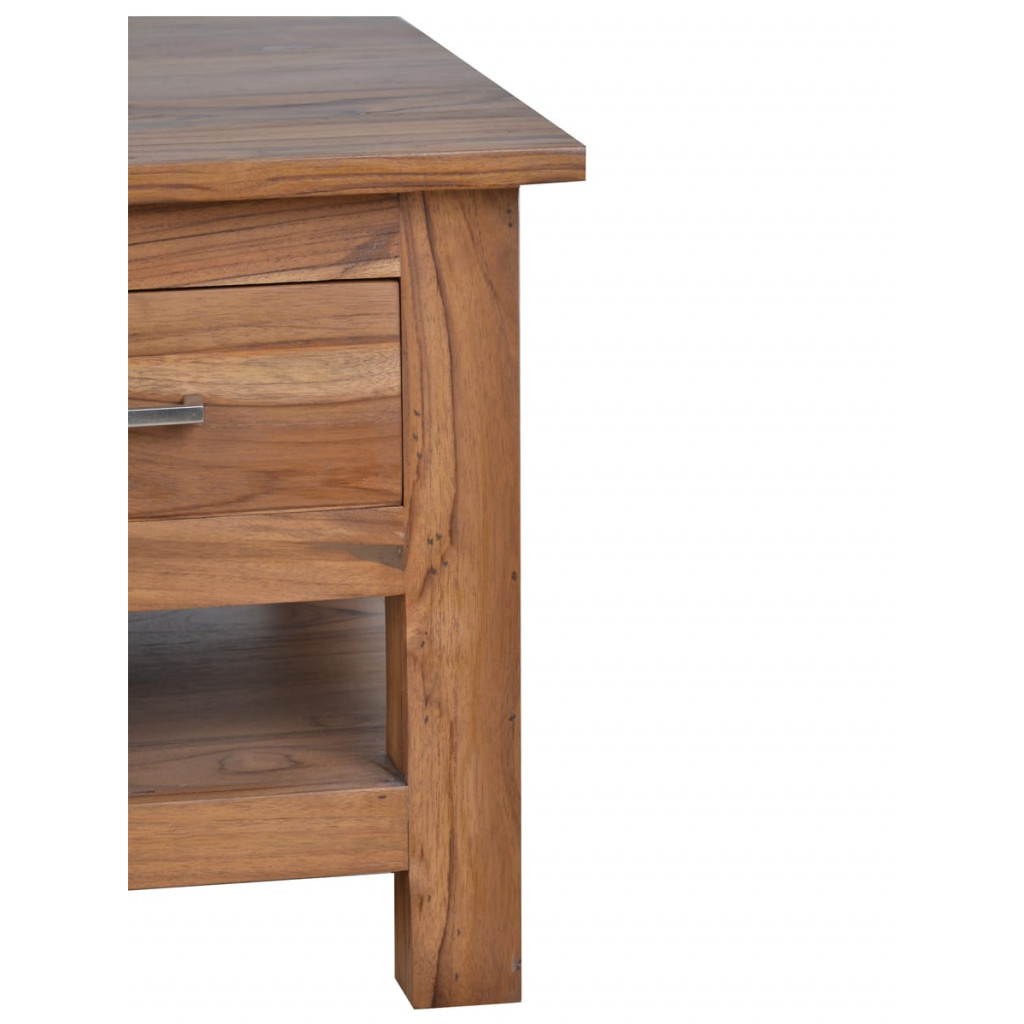 Couchtisch Thali Modern Teak Dunkelbraun