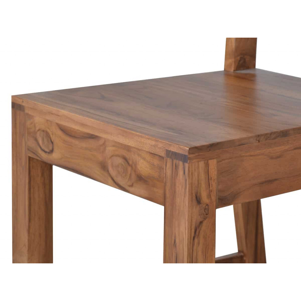 Esszimmerstuhl Thali Modern Teak Dunkelbraun