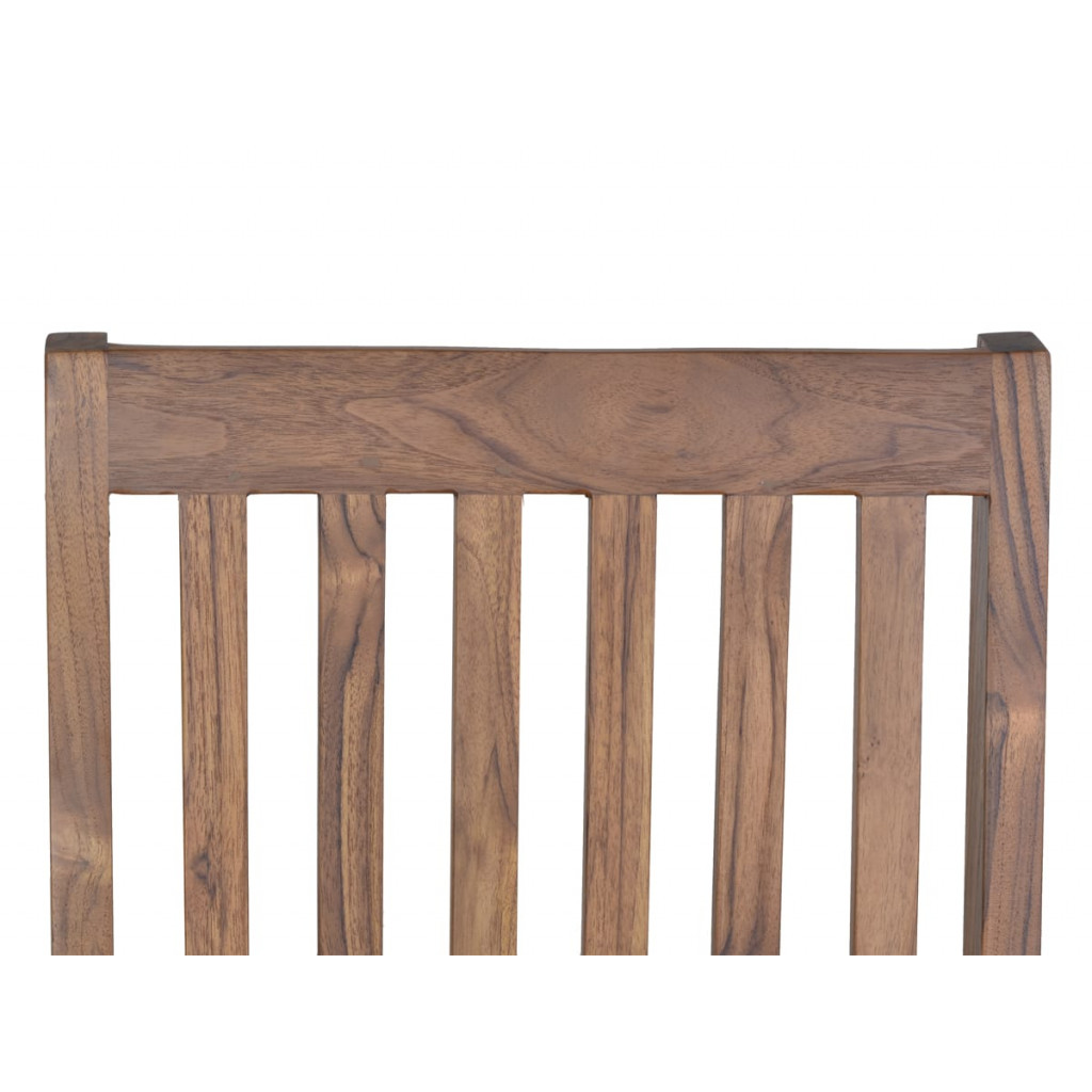 Esszimmerstuhl Thali Modern Teak Dunkelbraun