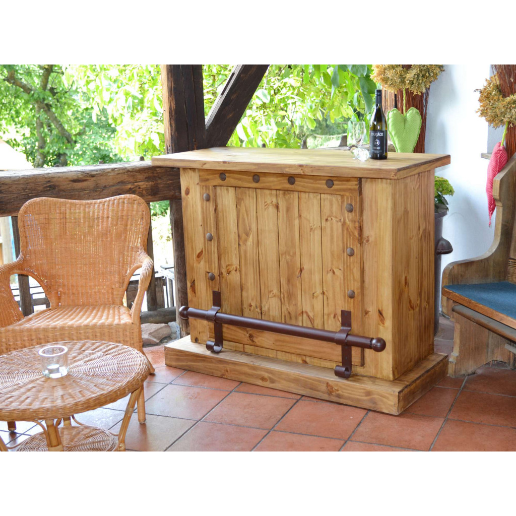 Bar Mexico Möbel Landhaus Pinie Honig