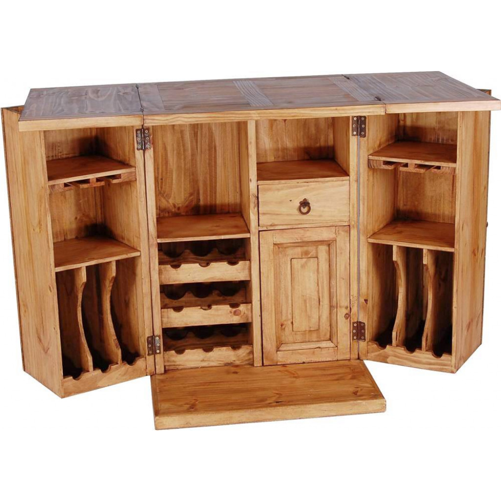 Bar Mexico Möbel Landhaus Pinie Honig