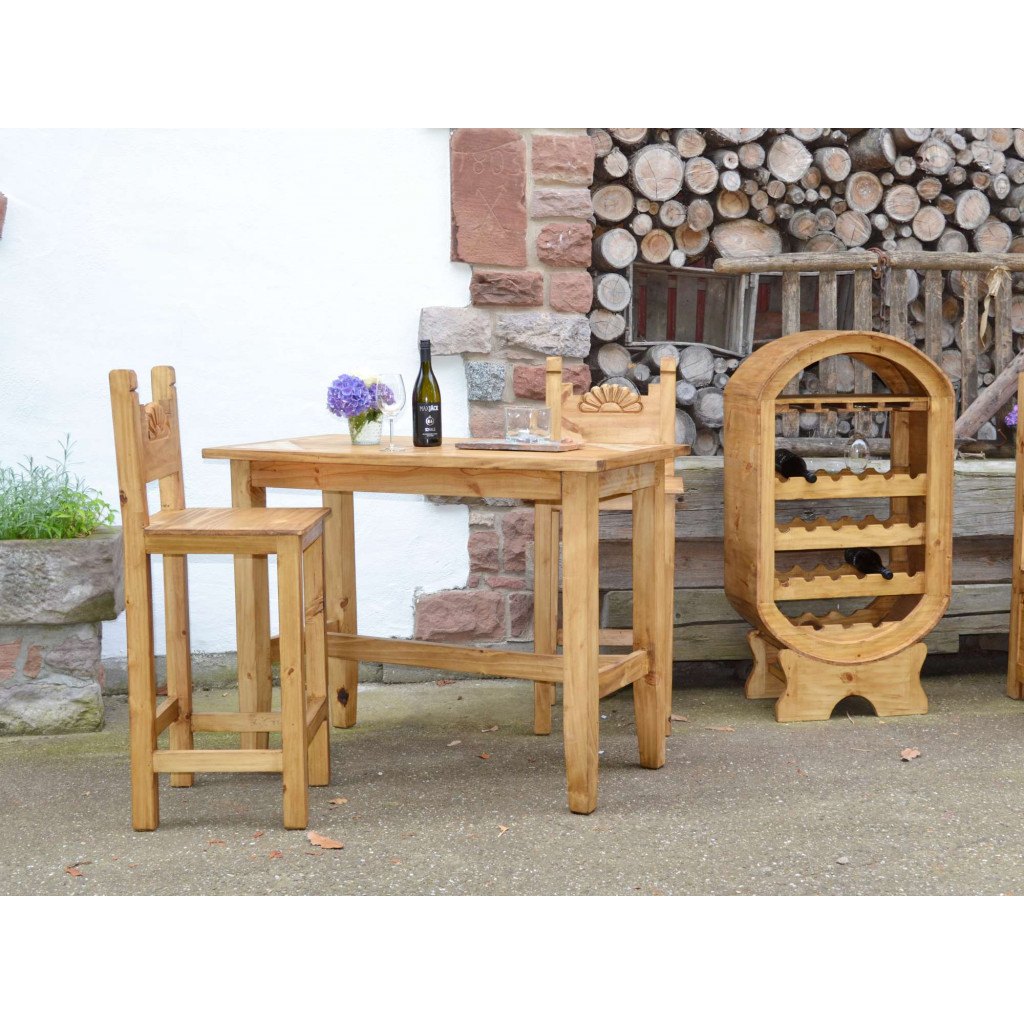 Barhocker Mexico Möbel Landhaus Pinie Honig