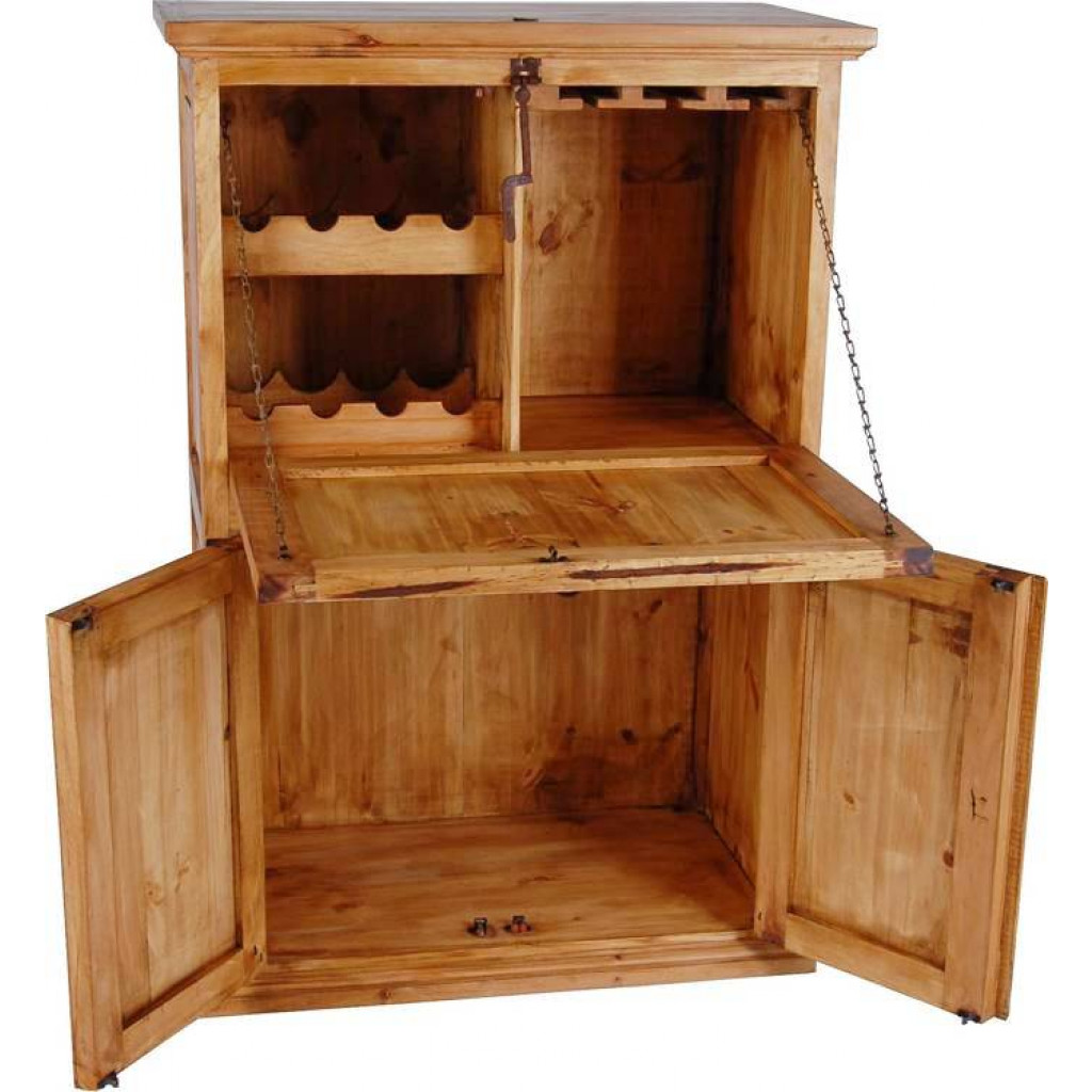 Barschrank Mexico Möbel Landhaus Pinie Honig