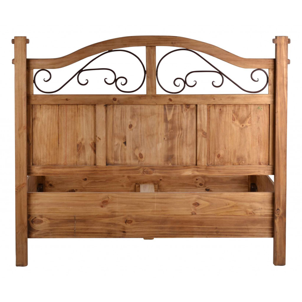 Bett Mexico Möbel Landhaus Massivholz Pinie Honig