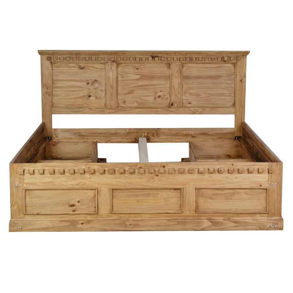 Bett Mexico Möbel Landhaus Massivholz Pinie Honig