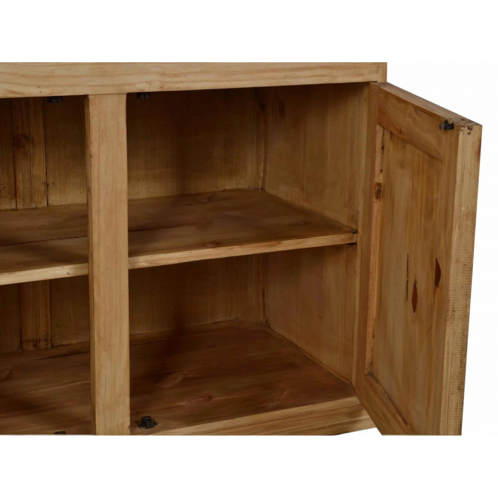 Buffet Mexico Möbel Landhaus Glas Massivholz Pinie Honig