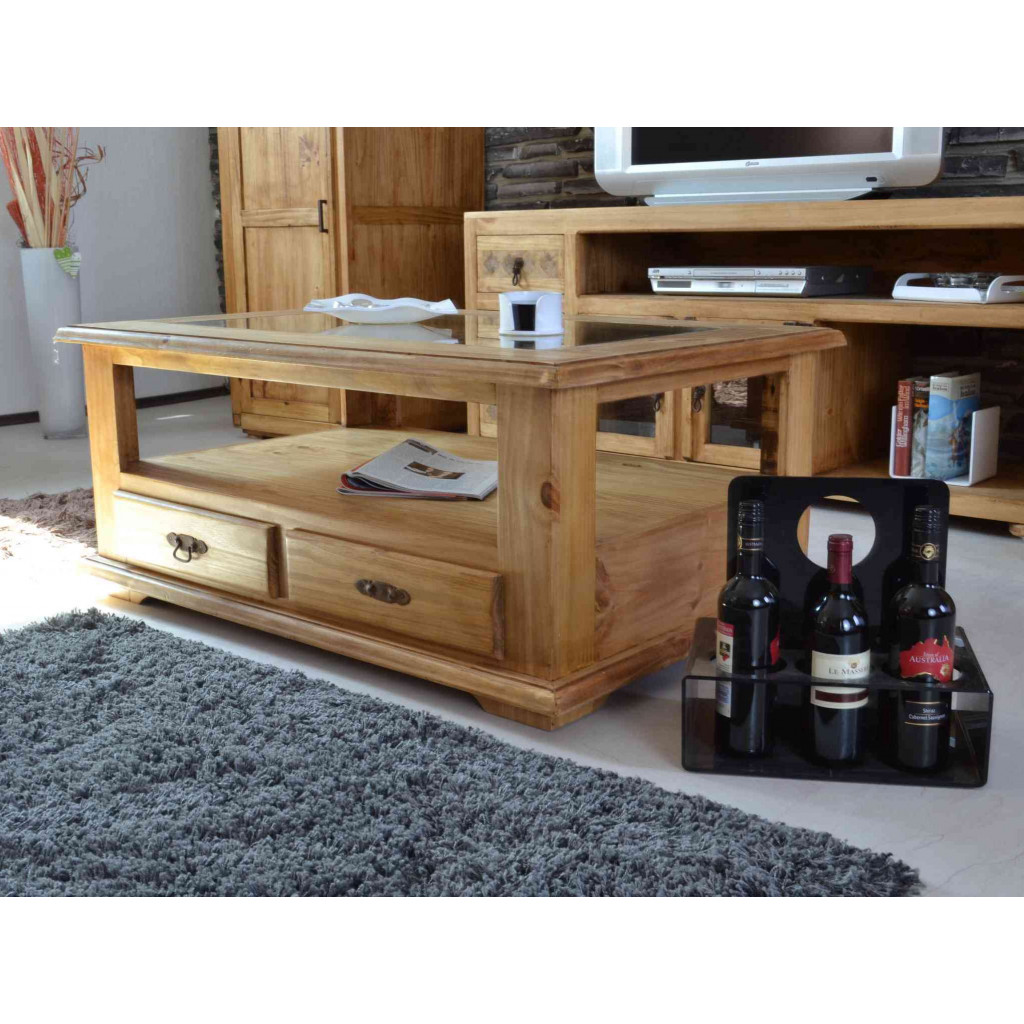 Couchtisch Mexico Möbel Landhaus Pinie Honig