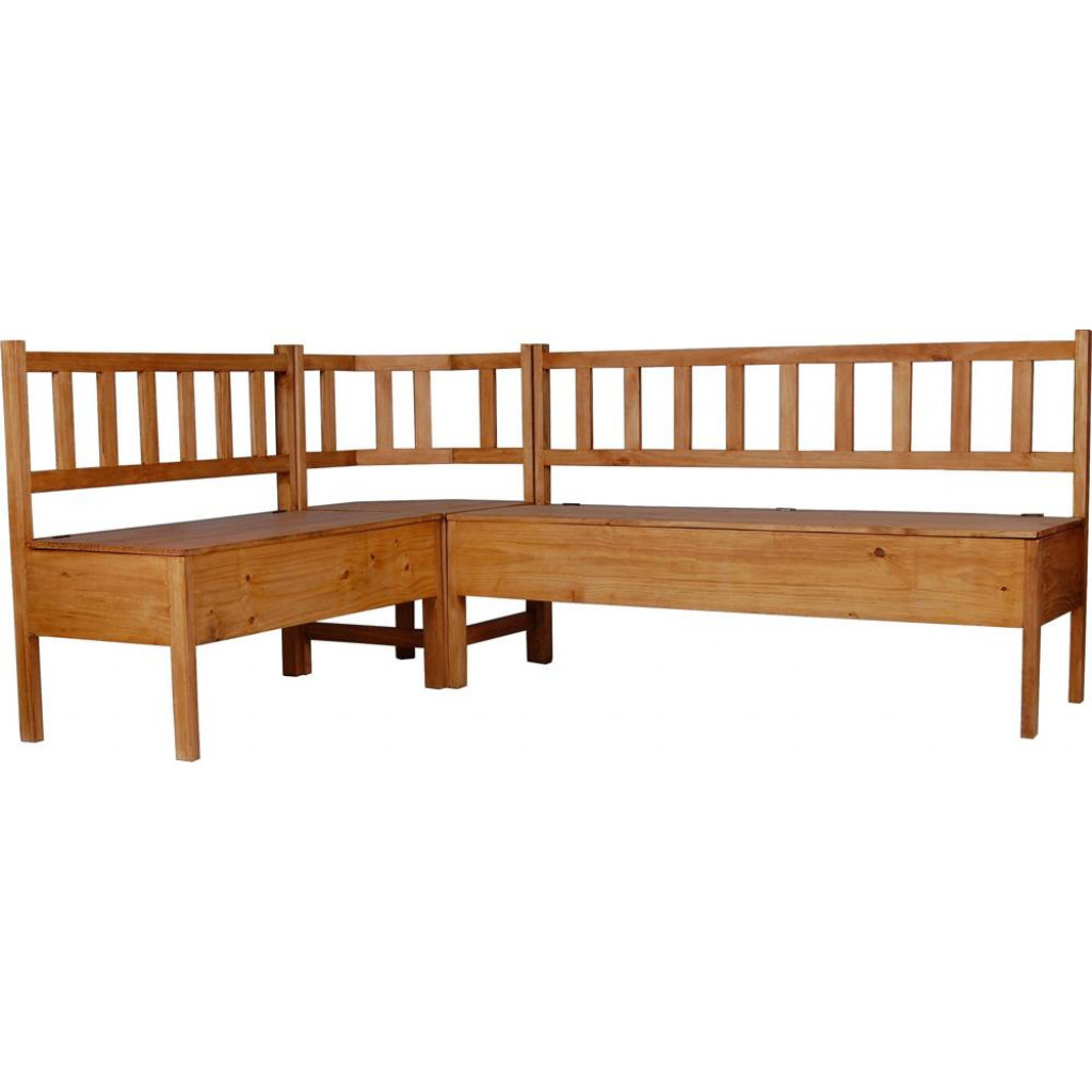 Eckbank Mexico Möbel Landhaus Pinie Honig