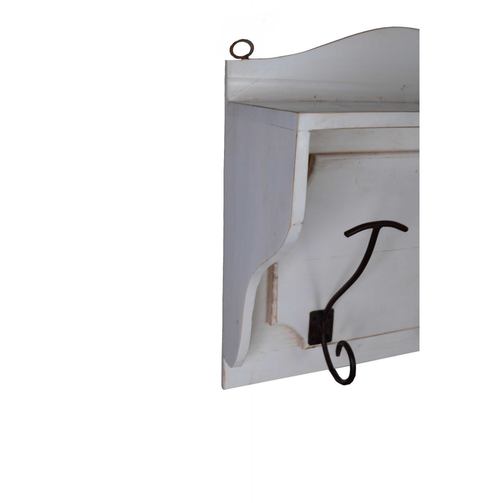 Garderobenhaken Mexico Möbel Landhaus Pinie Weiß