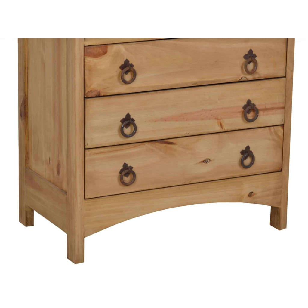 Hochschrank Mexico Möbel Landhaus Massivholz Pinie Honig