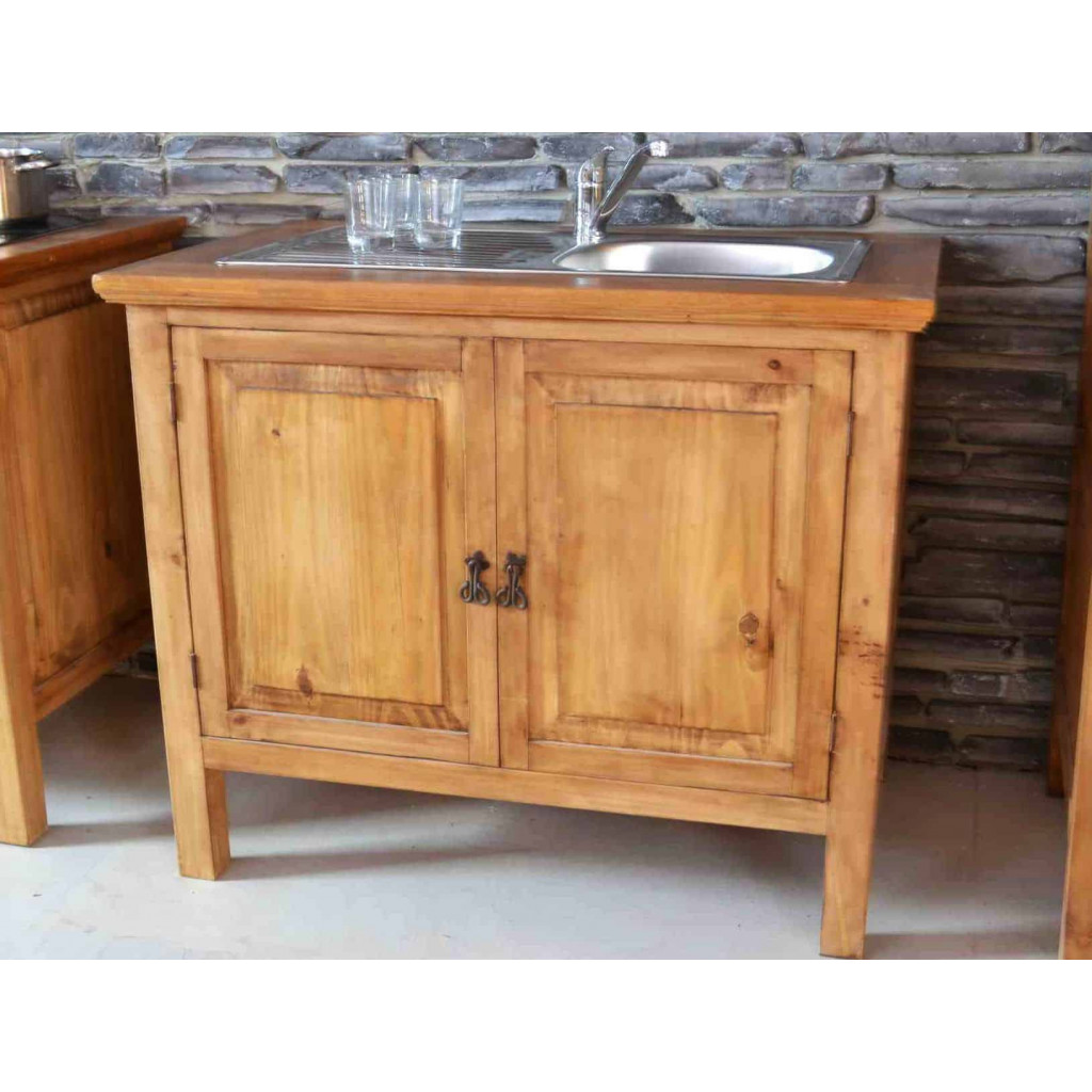 Küchenmodul Mexico Möbel Landhaus Pinie Honig