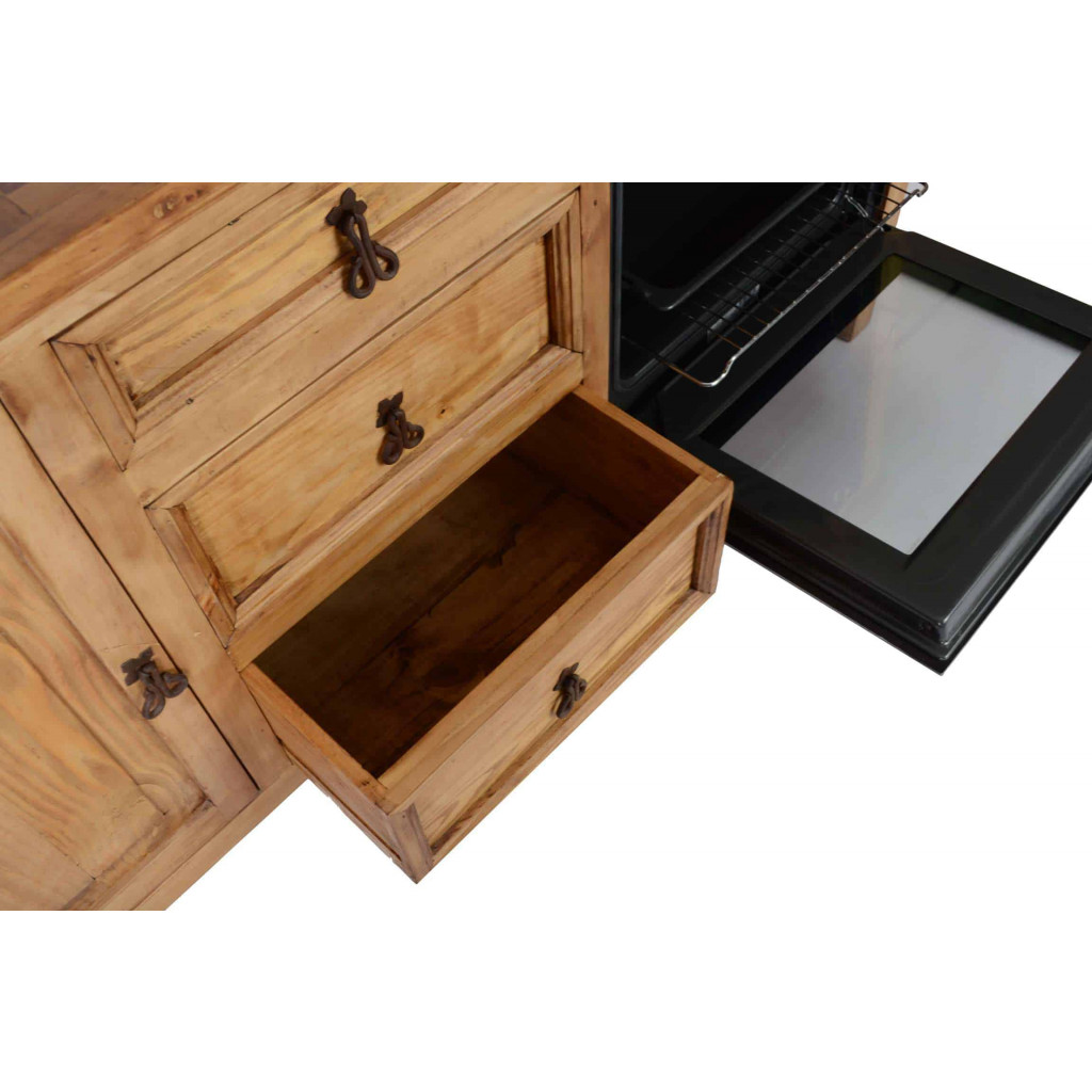 Küchenmodul Mexico Möbel Landhaus Pinie Honig