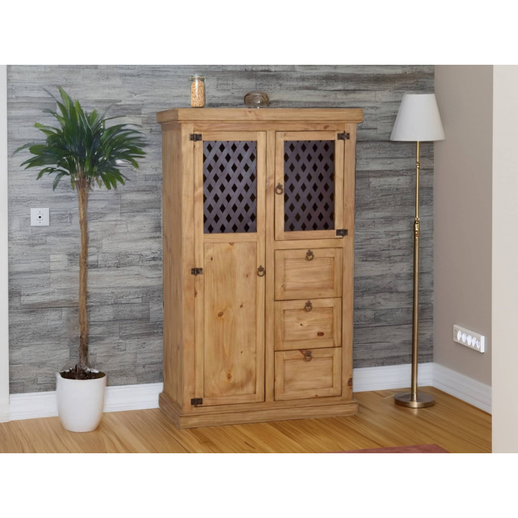 Schrank Mexico Möbel Landhaus Pinie Honig
