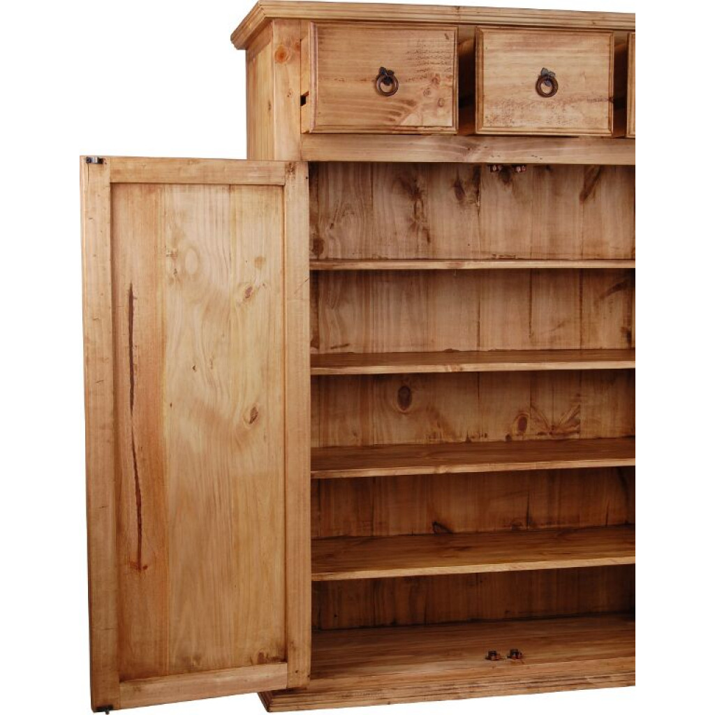 Schuhschrank Mexico Möbel Landhaus Pinie Honig