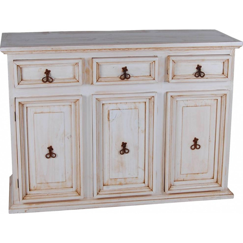 Sideboard Mexico Möbel Landhaus Pinie Weiß