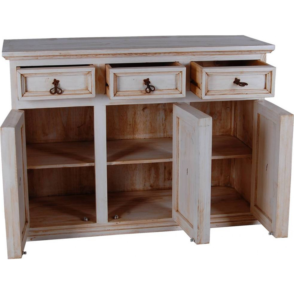 Sideboard Mexico Möbel Landhaus Pinie Weiß